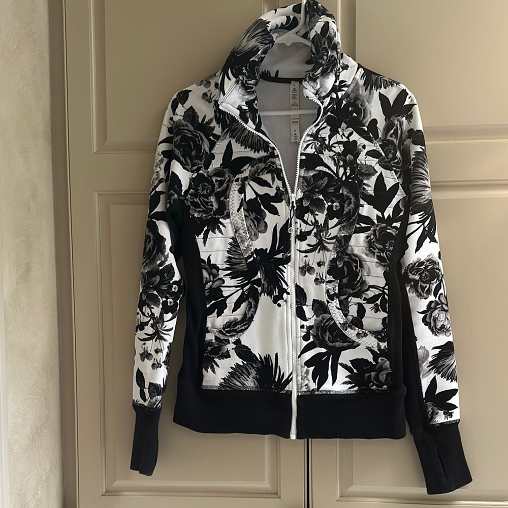 lululemon athletica Black and White Bomber Jacket